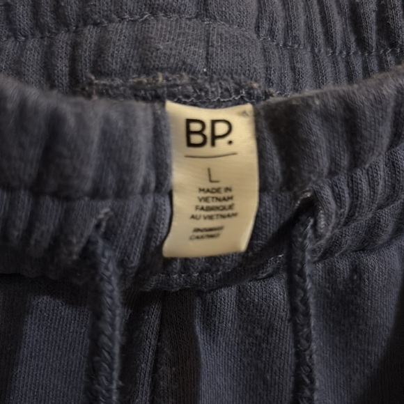 Elastic Waist Wide Leg Fleece Cargo Pants Size L dark blue - Picture 8 of 9